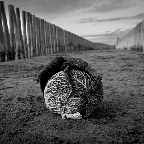 Chou en hiver à la plage (2) Un chou en hiver