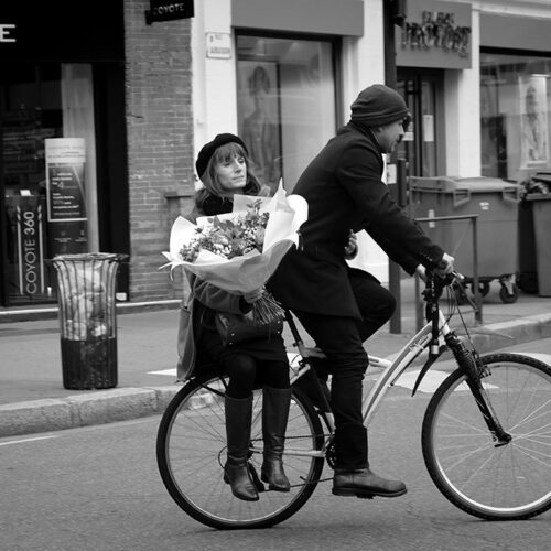 Des fleurs à bicyclette